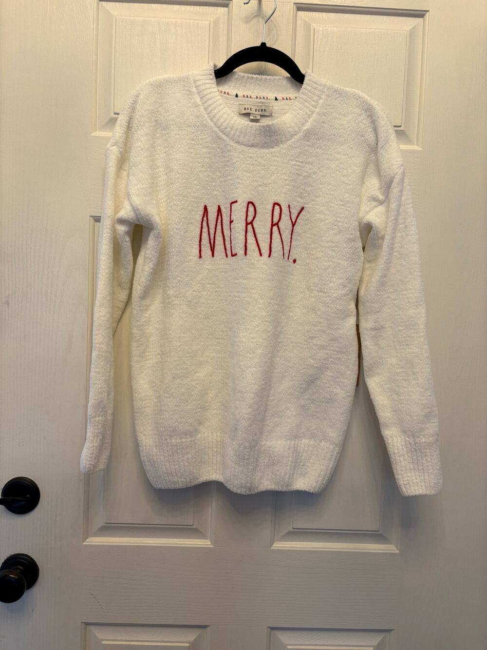 NWT Rae Dunn Merry Christmas Sweater Size L